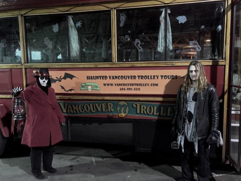 trolley tour halloween events vancouver