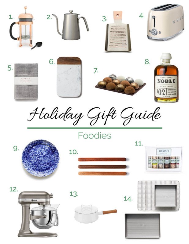 holiday gift guide foodies