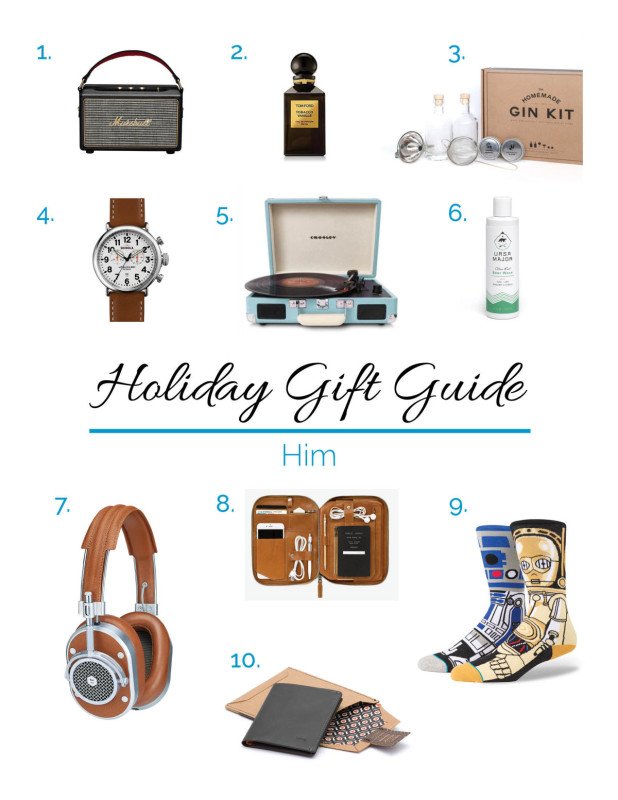 holiday gift guide him