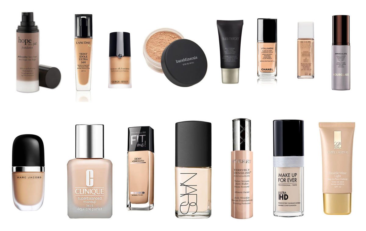 Types of foundation makeup brands