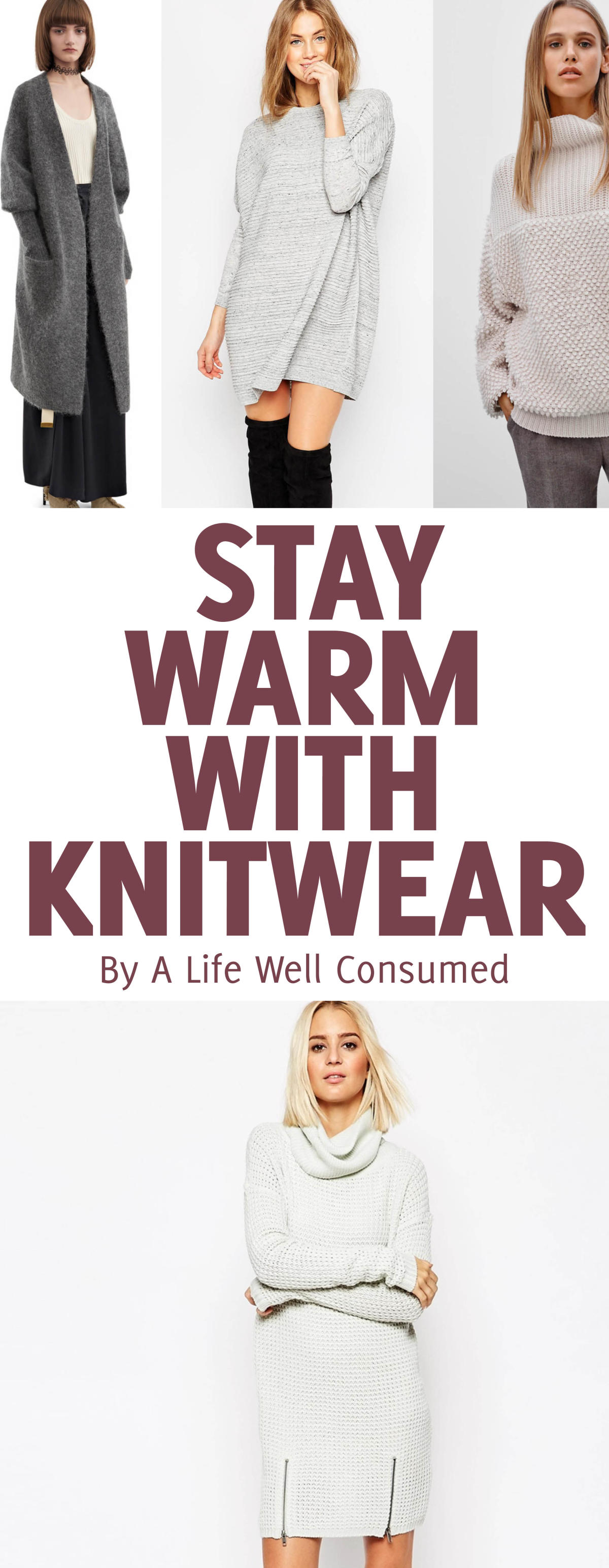 stay warm with knitwear