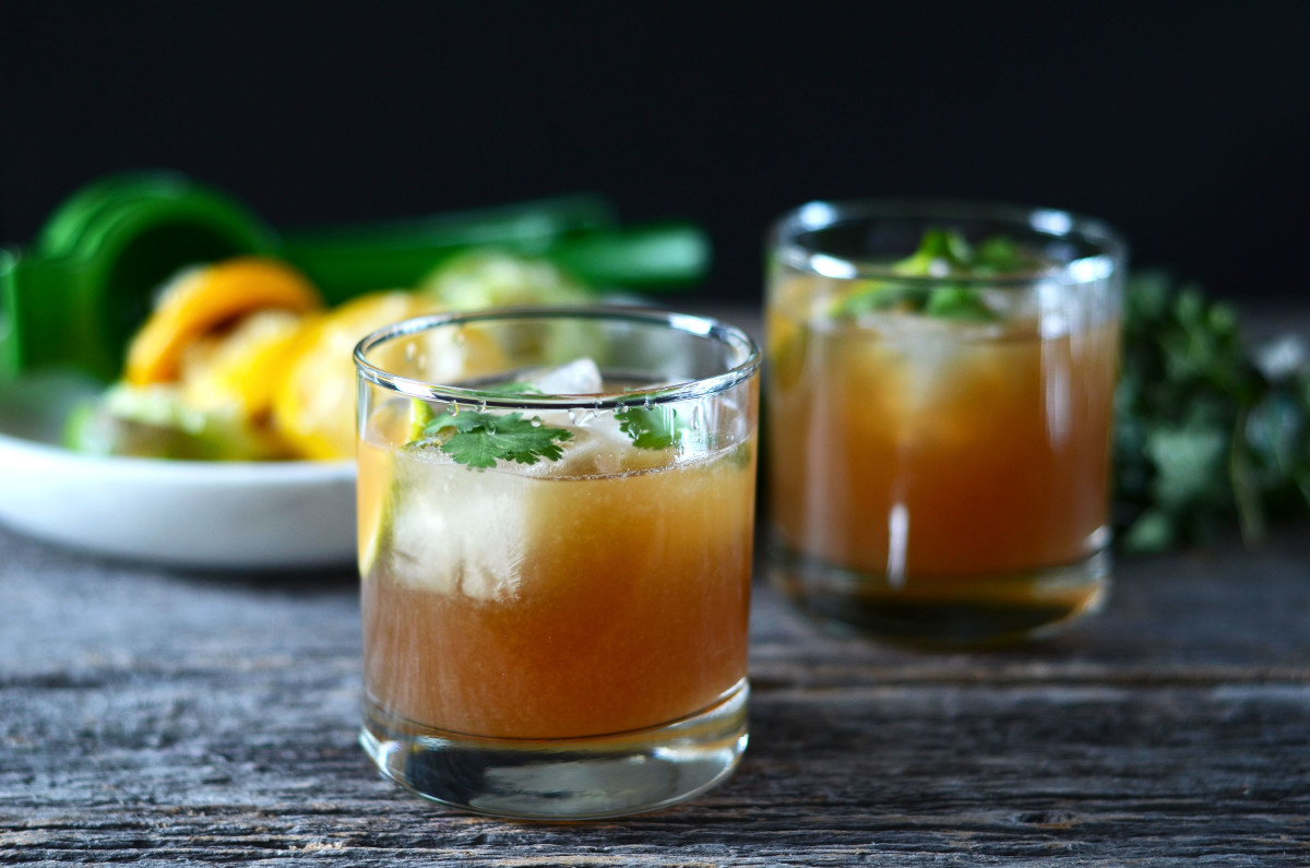 Sweet Lime Ginger Rum Cocktail