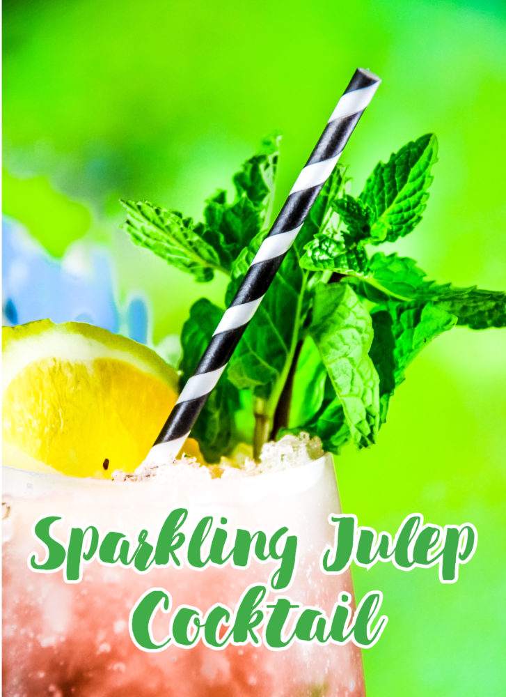 This sparkling julep was an easy cocktail to make, you just need the ingredients on hand and a good champagne or prosecco.