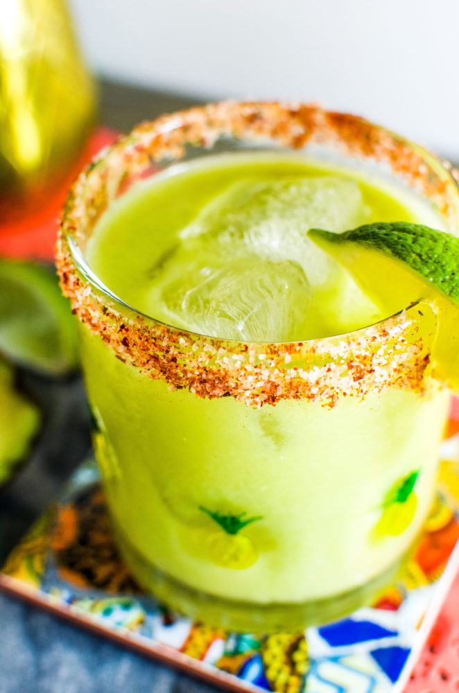 This avocado margarita recipe is perfect to drink all year round, but better enjoyed on a patio in the summer.