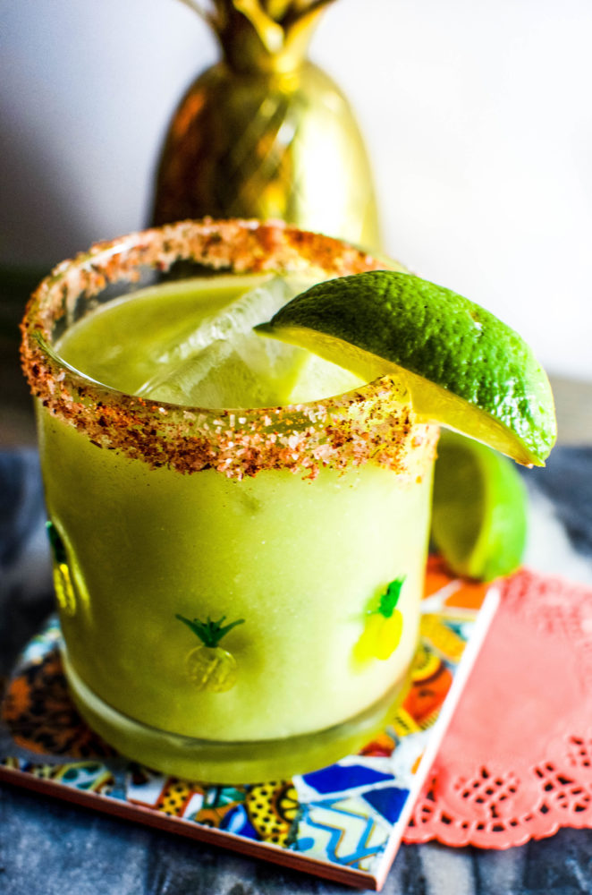This avocado margarita recipe is perfect to drink all year round, but better enjoyed on a patio in the summer.