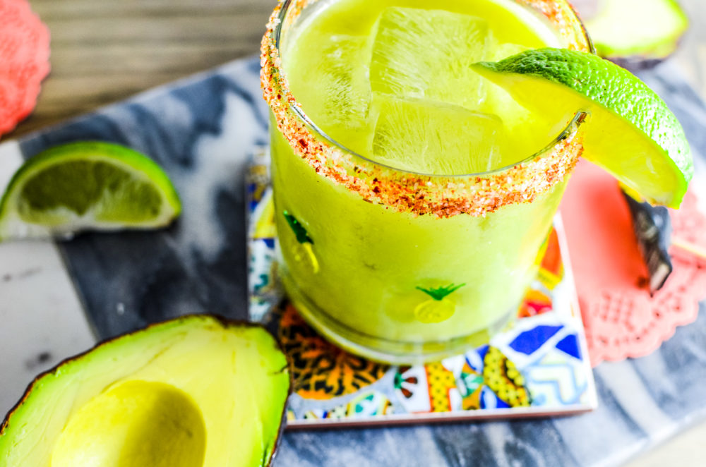 This avocado margarita recipe is perfect to drink all year round, but better enjoyed on a patio in the summer.