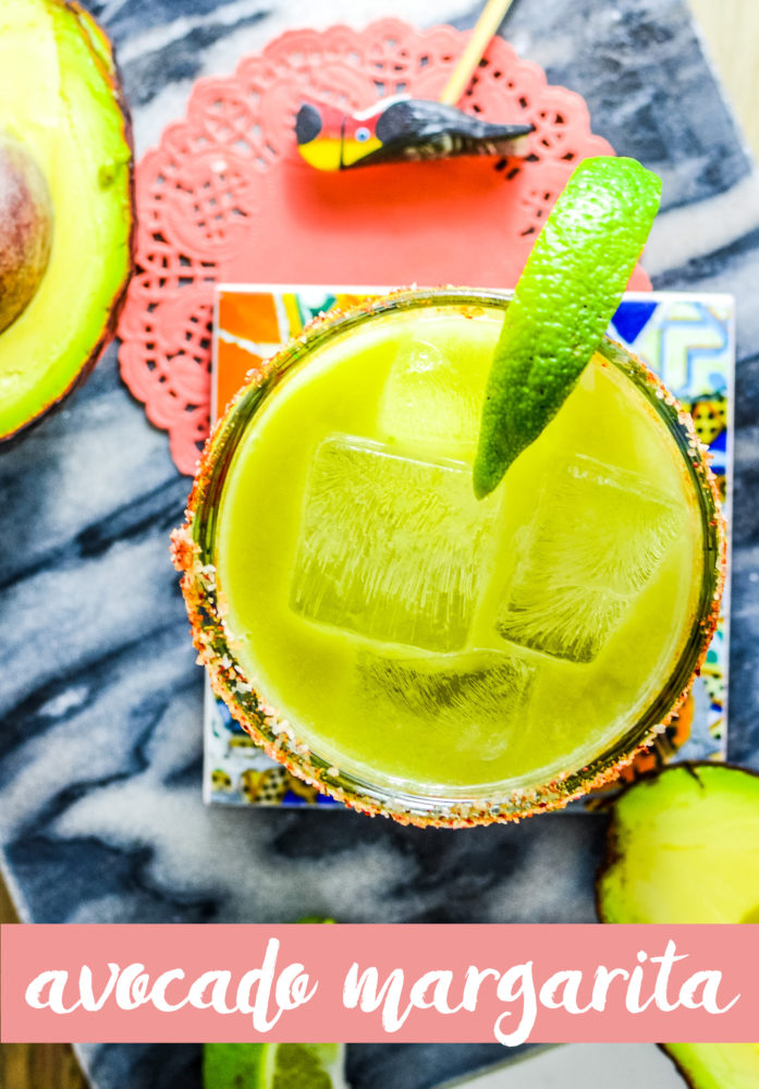 This avocado margarita recipe is perfect to drink all year round, but better enjoyed on a patio in the summer.