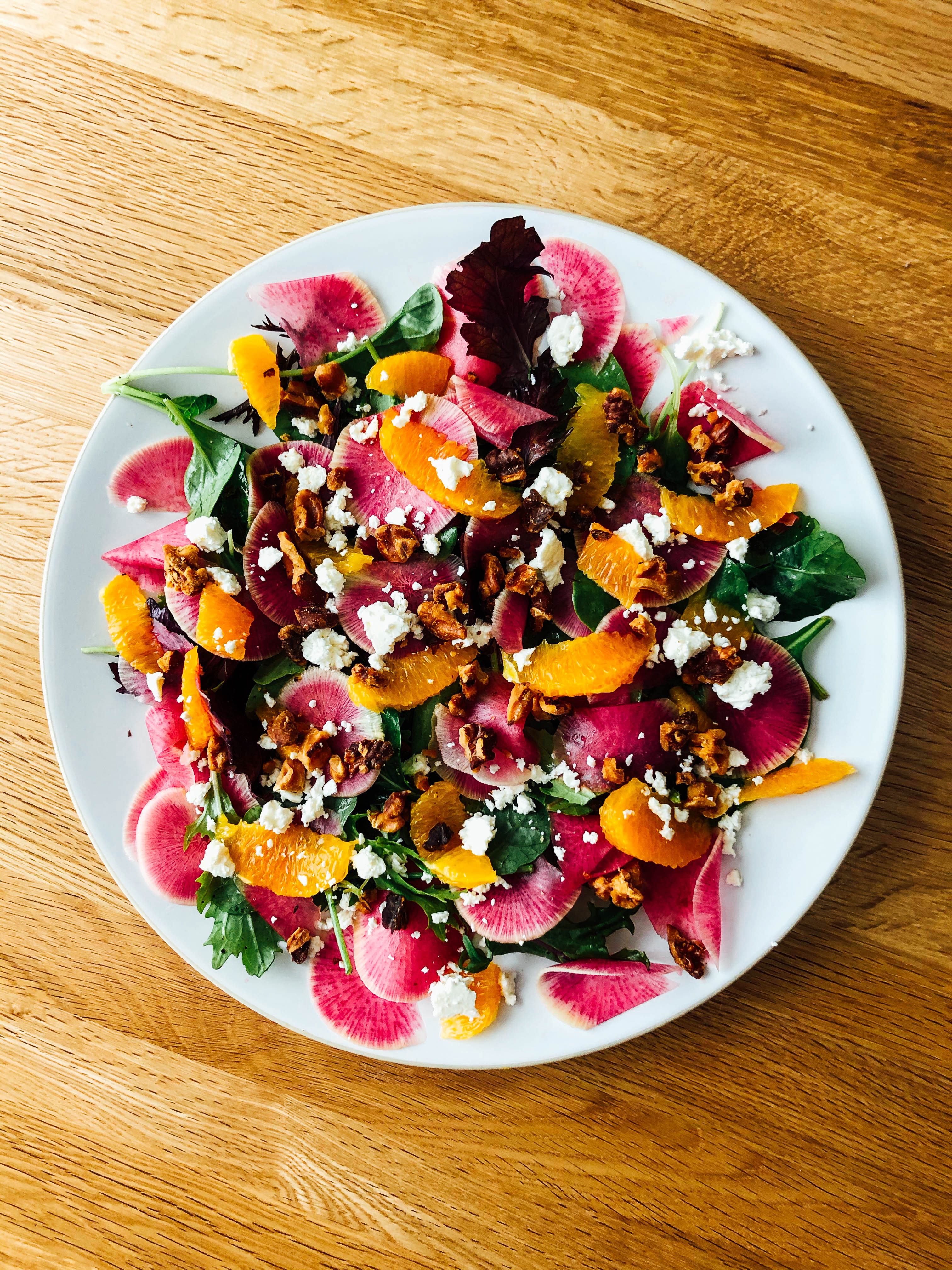 A Delicious Watermelon Radish Salad