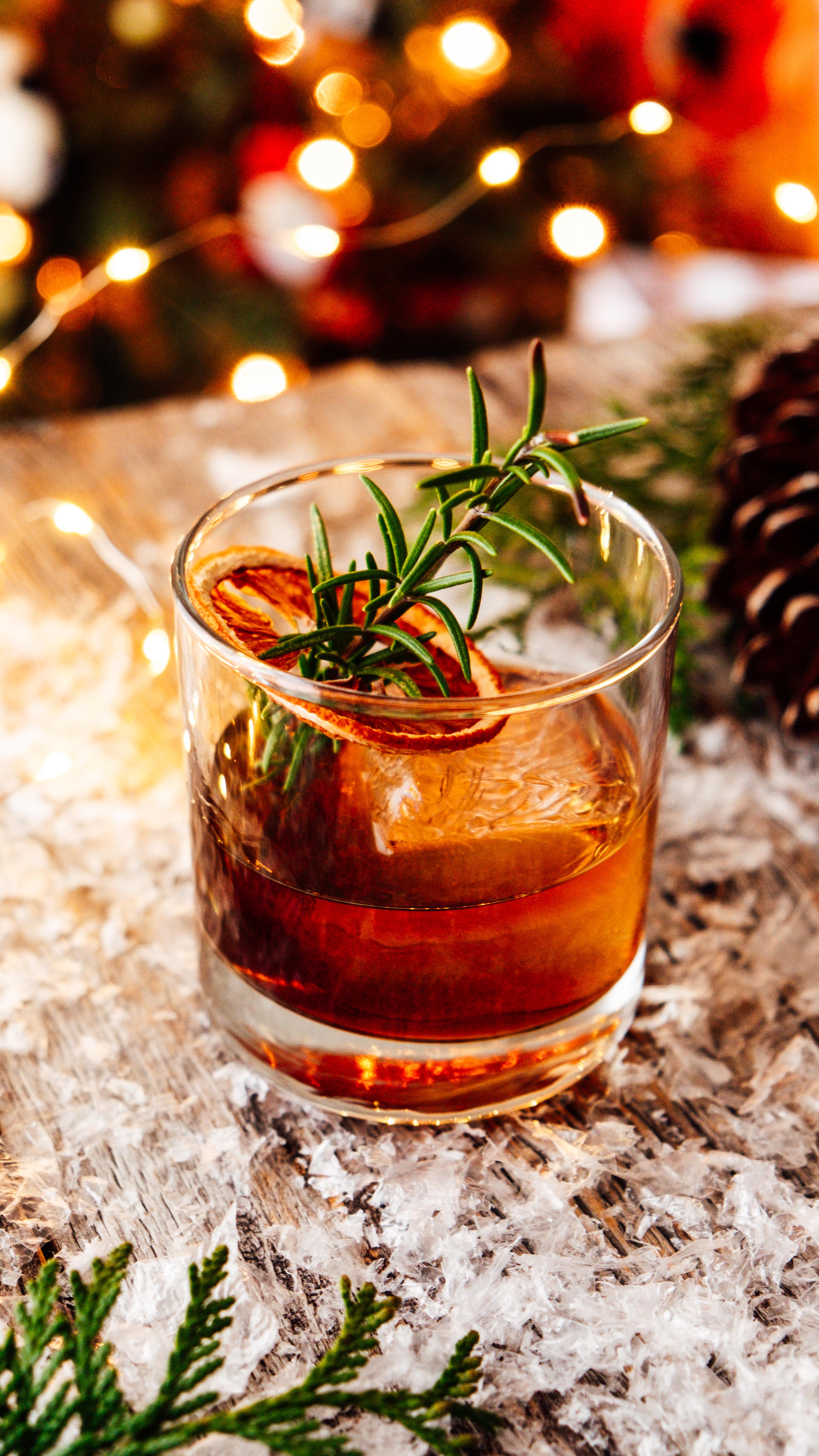 Winter Old Fashioned Cocktail