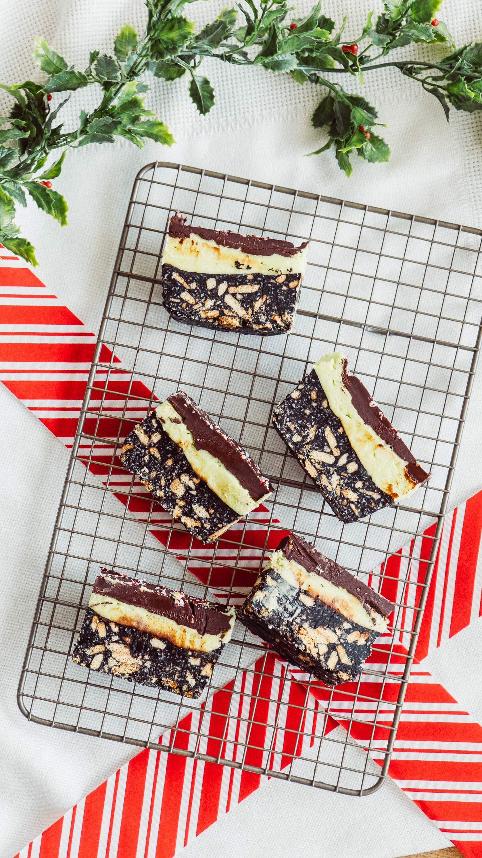 peppermint chocolate slices